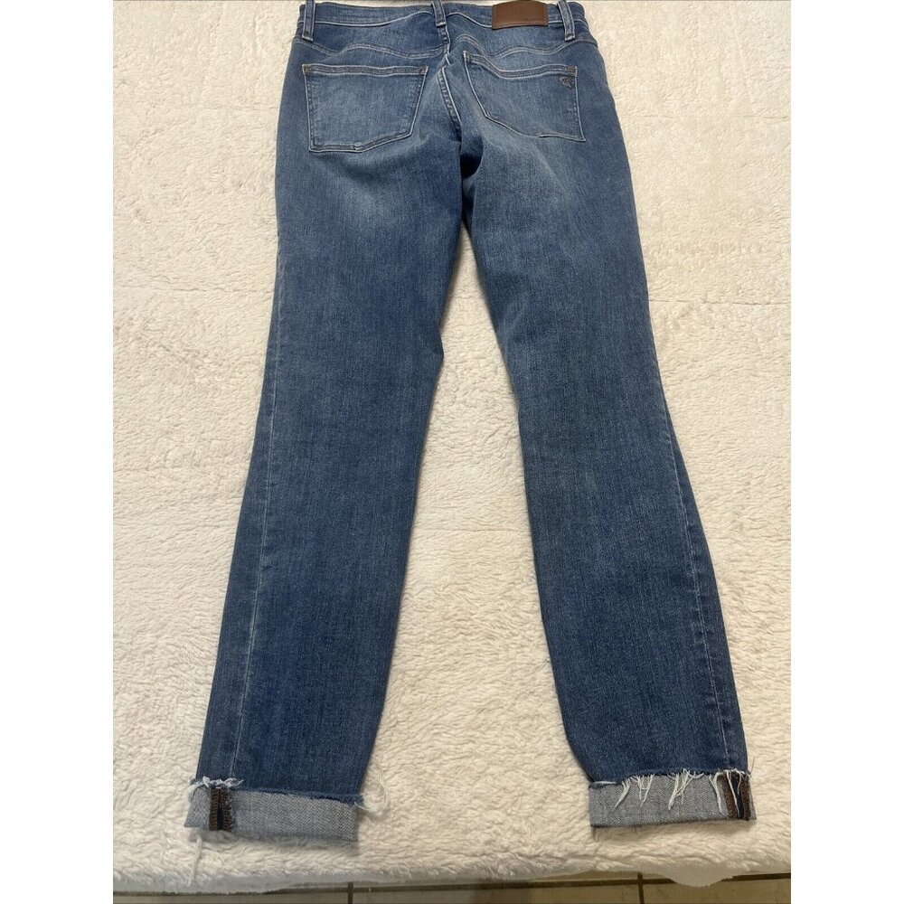 Madewell Blue Denim 9" Mid-Rise Skinny Jeans Womens Casual Medium Wash Size 26 - Picture 14 of 16